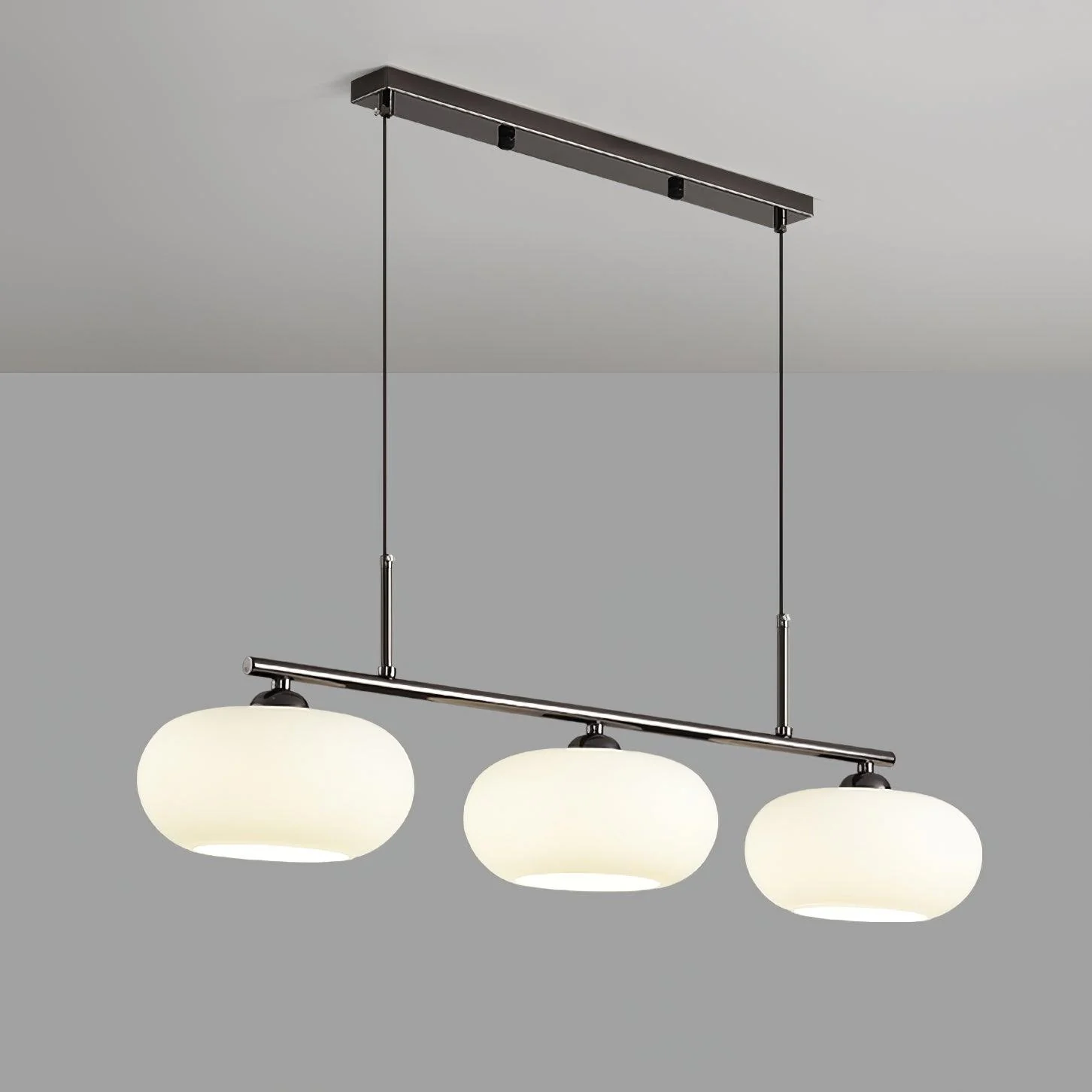 Bauhaus Collection | 3-Head Pendant Lighting with Adjustable Height | Modern Design for Kitchen Island Illumination