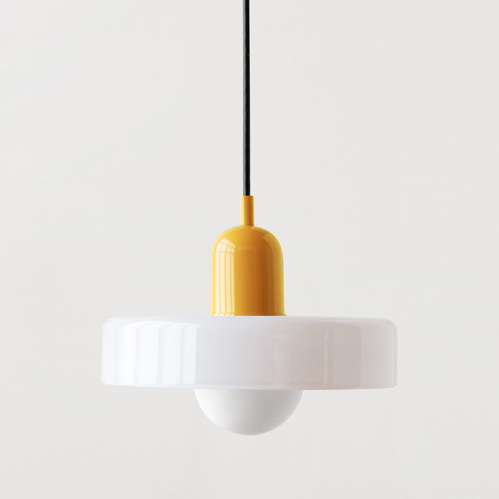 Bauhaus Collection | Glass Pendant Lighting with Adjustable Height | Modern Design for Kitchen Island Elegance