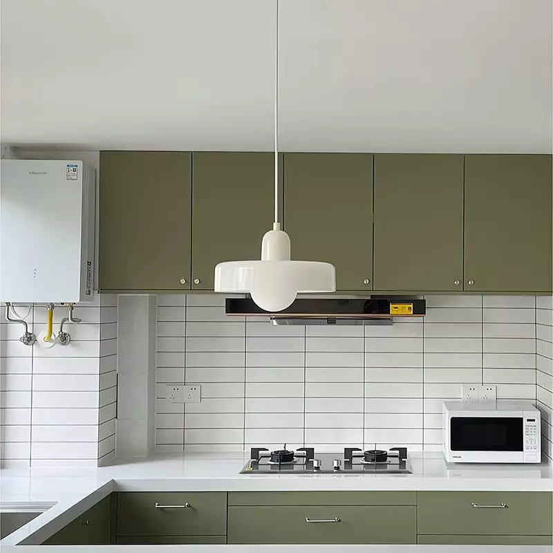 Bauhaus Collection | Glass Pendant Lighting with Adjustable Height | Modern Design for Kitchen Island Elegance