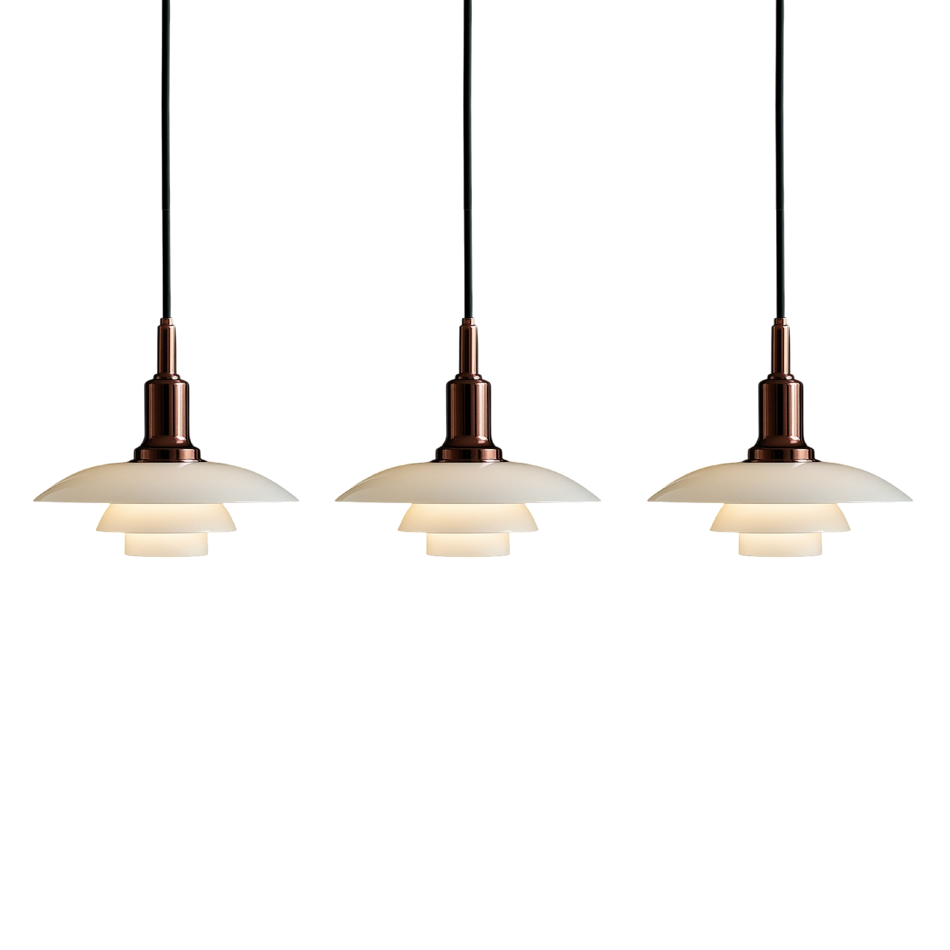 Danish Pendant Lighting | Modern Minimalist Design with Adjustable Heads | Elegant Hanging Lights for Kitchen Island and Dining Spaces