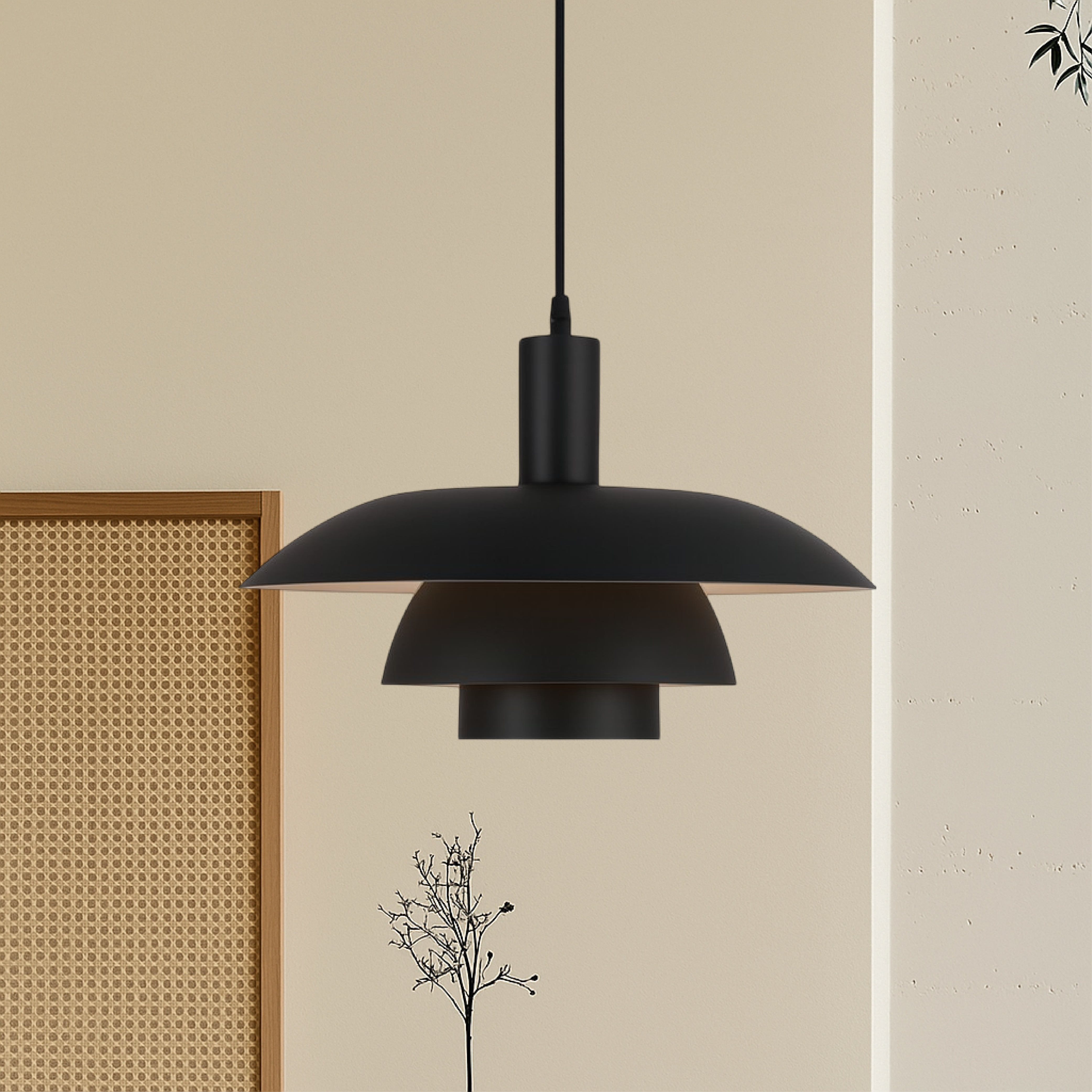 Danish Style Pendant Lamp | Built-in LED Light & Minimalist Design for Elegant Kitchen Lighting