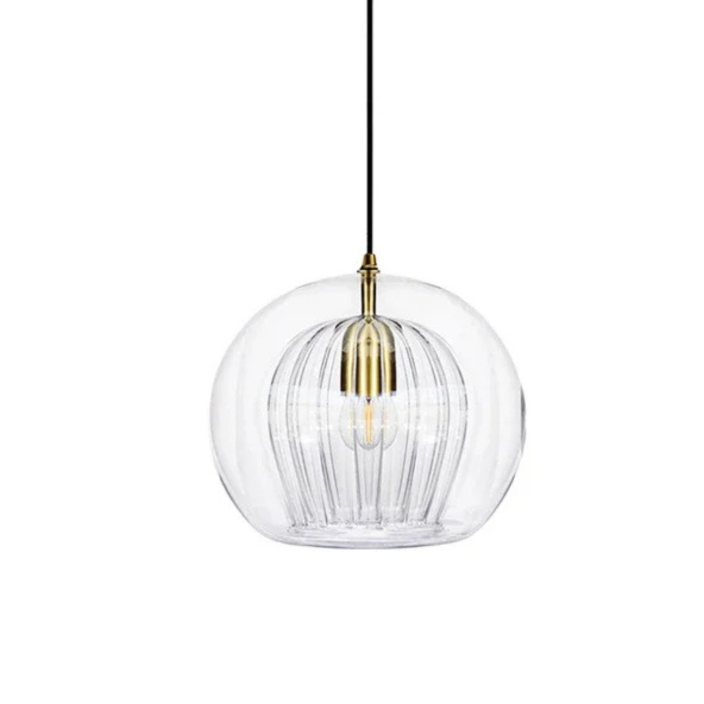 Elegant Glass Pendant Light for Kitchen Island with Soft LED Glow | Modern Design for Timeless Interiors