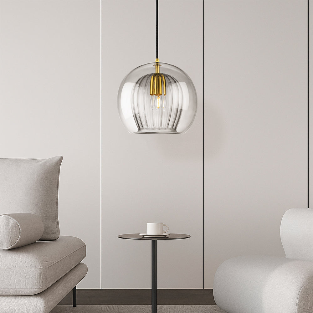 Elegant Glass Pendant Light for Kitchen Island with Soft LED Glow | Modern Design for Timeless Interiors