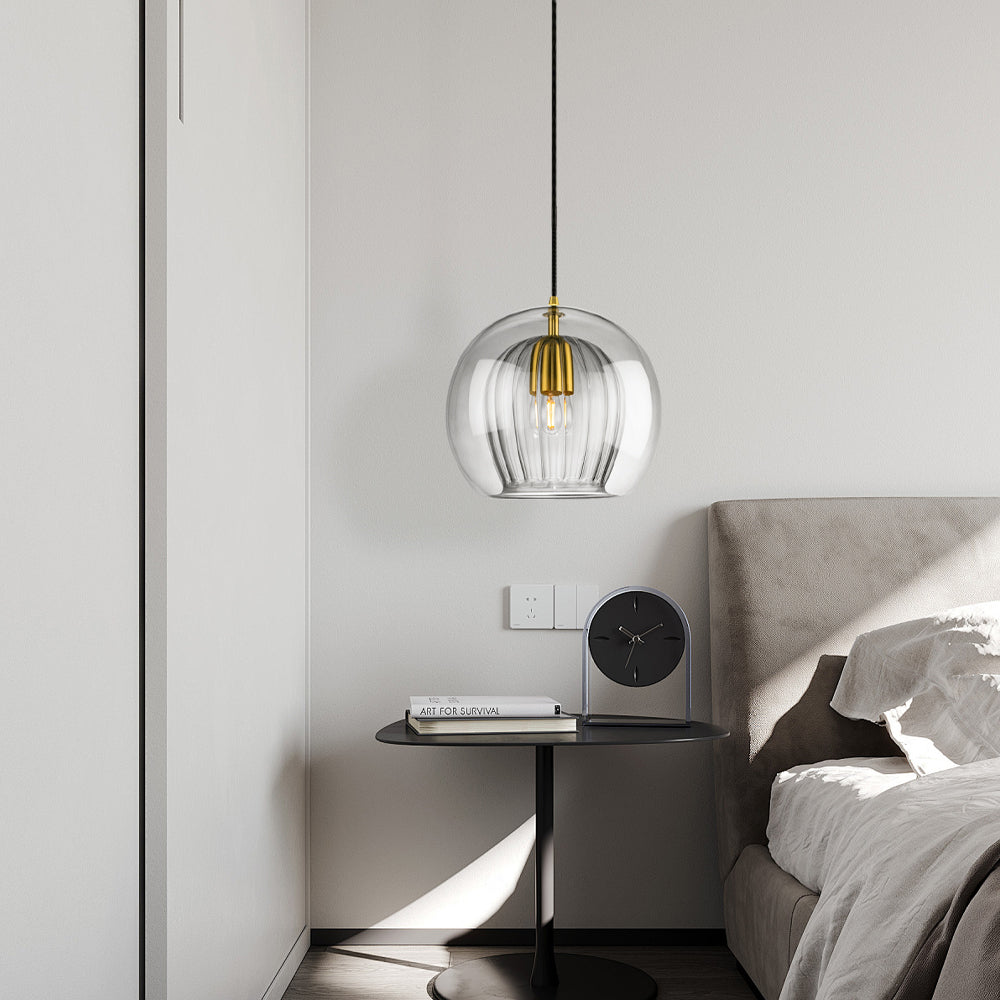 Elegant Glass Pendant Light for Kitchen Island with Soft LED Glow | Modern Design for Timeless Interiors
