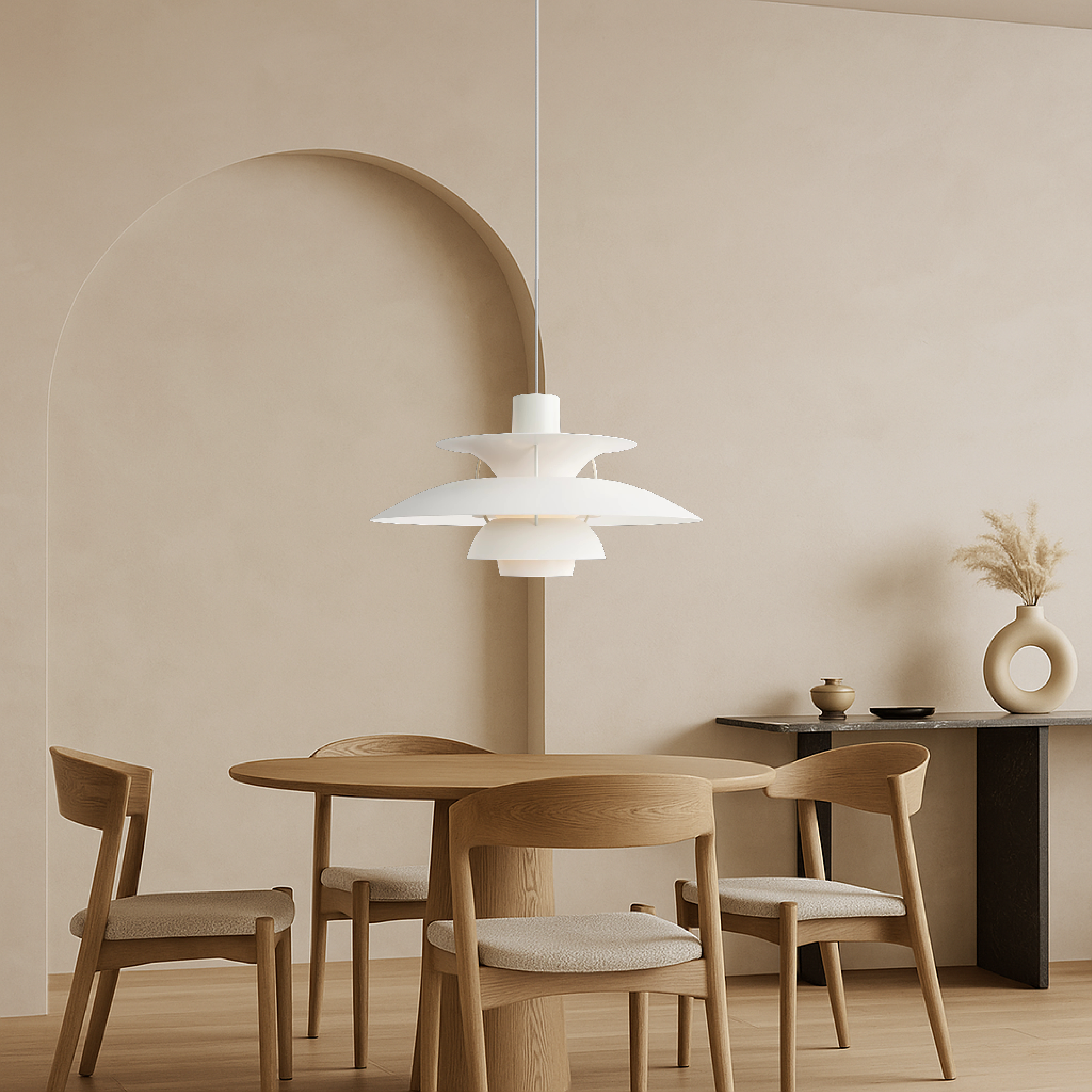 Elegant Multi-Layer Pendant Lighting | Modern Aluminum Design for Kitchen Island Ambiance