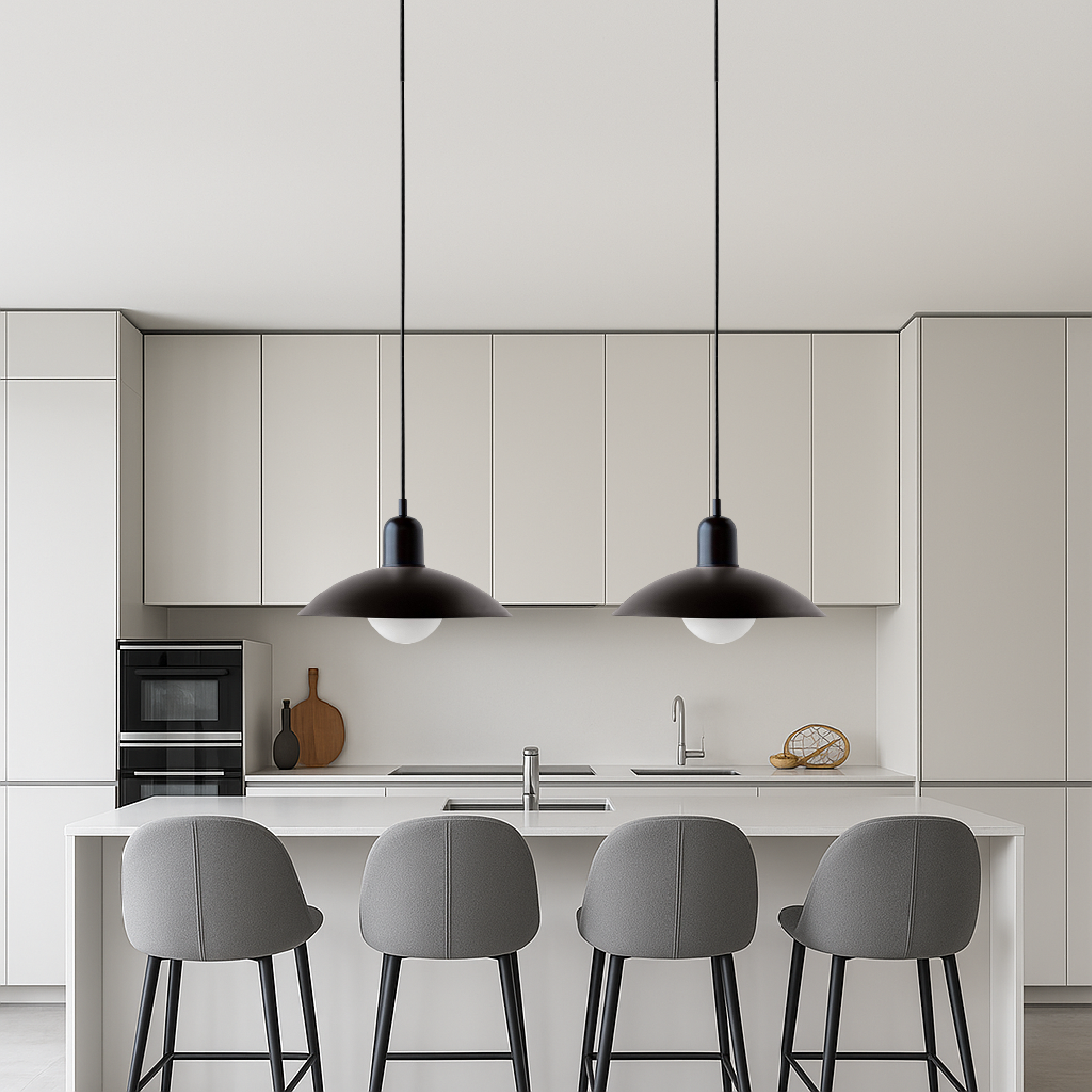 Macaron | Contemporary Pendant Lamp with Adjustable Height | Scandinavian Design for Cozy Kitchen Pendant Lighting
