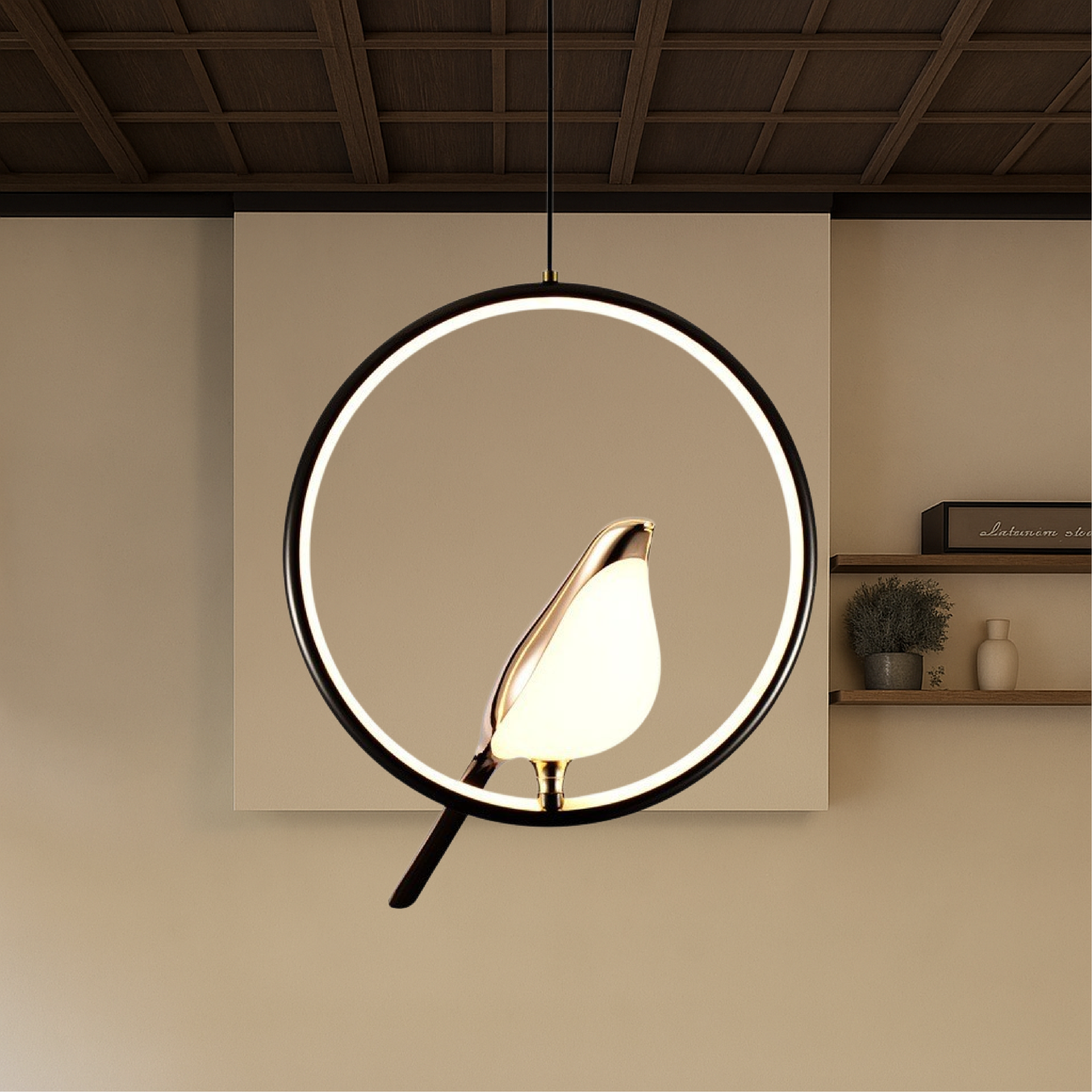 Nature Inspired | Kitchen Pendant Lighting with Adjustable Height | Elegant Warm Illumination for Dining Spaces