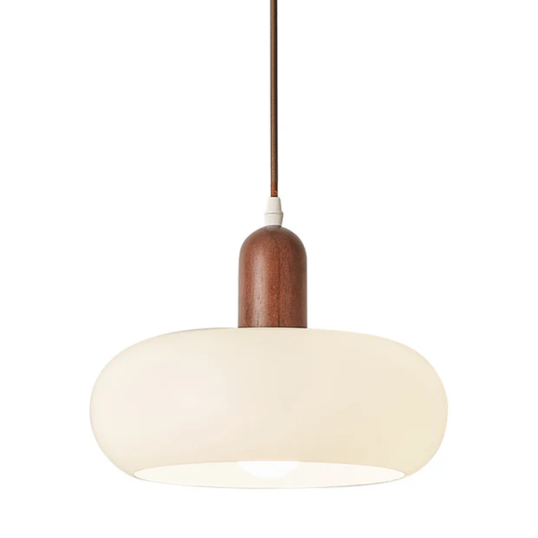 Nordic Collection | Cream Pendant Lighting with Adjustable Height | Elegant Ceiling Light Fixture for Modern Spaces