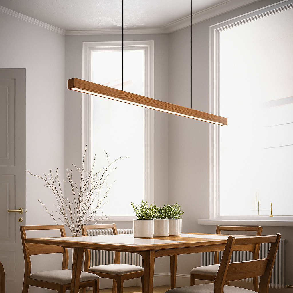 Scandinavian Pendant Light for Kitchen with Adjustable Height | Modern Design for Warm Ambiance
