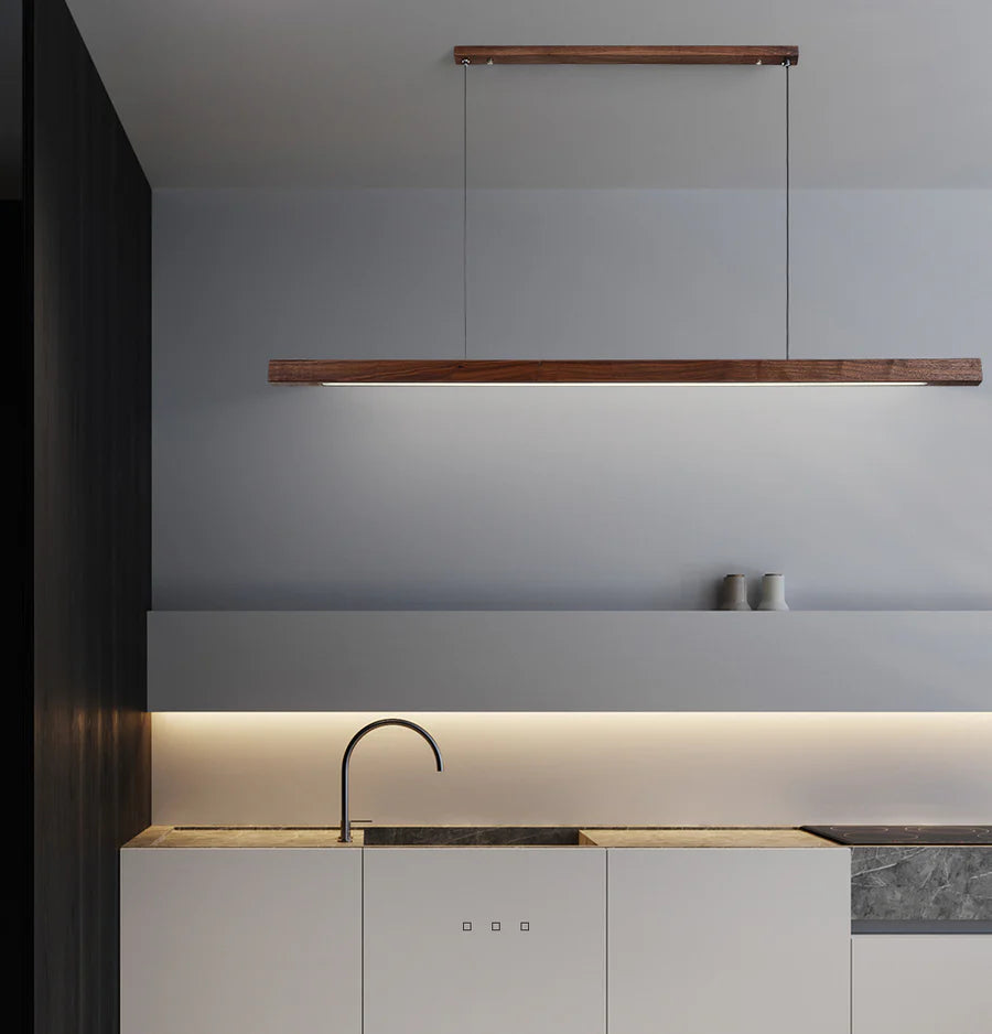 Scandinavian Pendant Light for Kitchen with Adjustable Height | Modern Design for Warm Ambiance