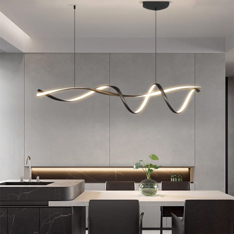 Scandinavian Pendant Lighting for Kitchen with Adjustable Height | Alloy Design for Warm Ambiance