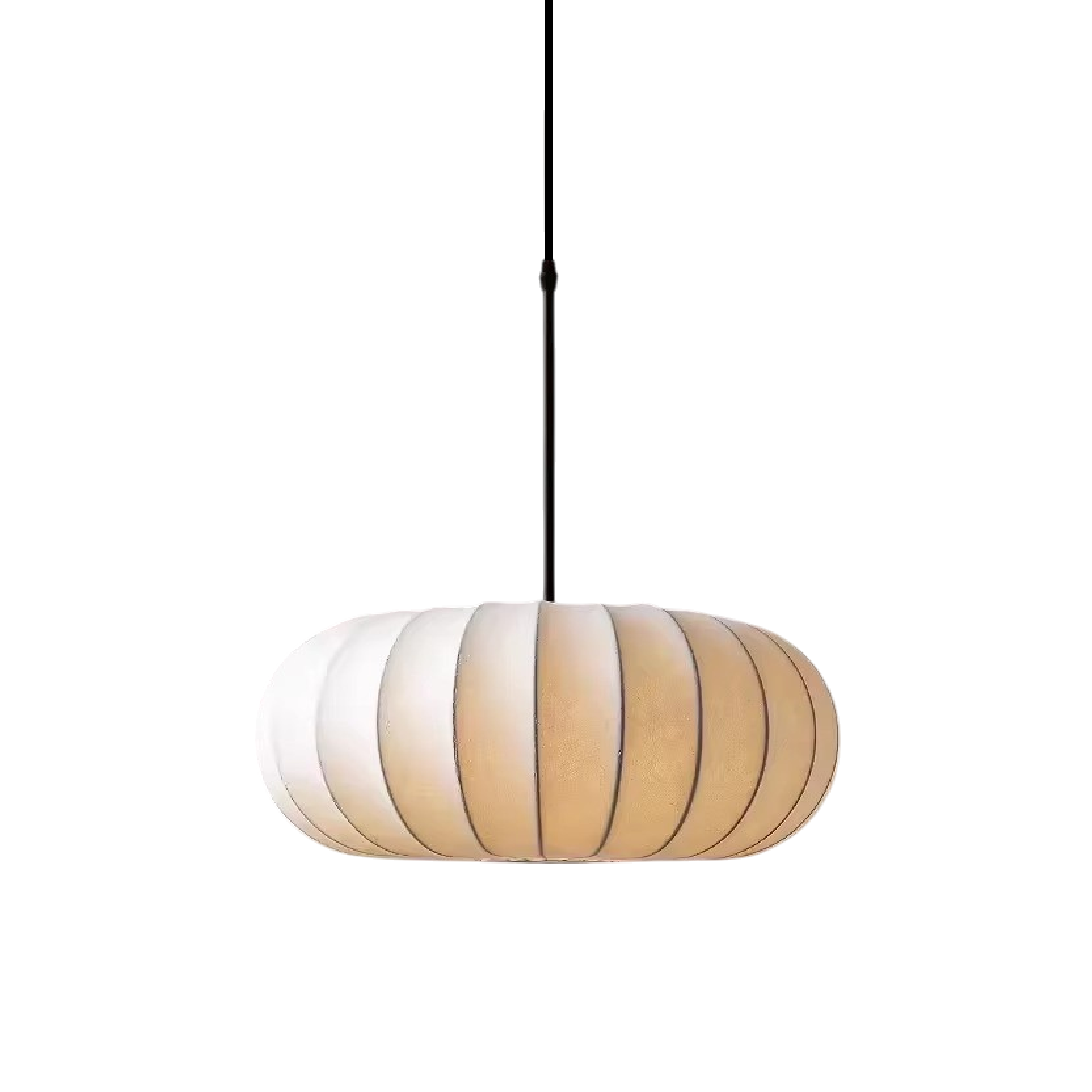 Silk Pendant Light | Adjustable Height Kitchen Pendant Lighting with Handcrafted Shade for Modern Elegance