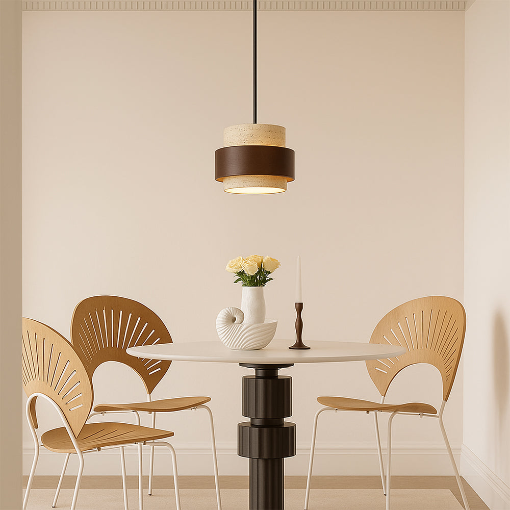 Stone Bar | Pendant Light with Adjustable Height & LED Bulbs | Modern Kitchen Pendant Lighting for Cafés and Commercial Spaces