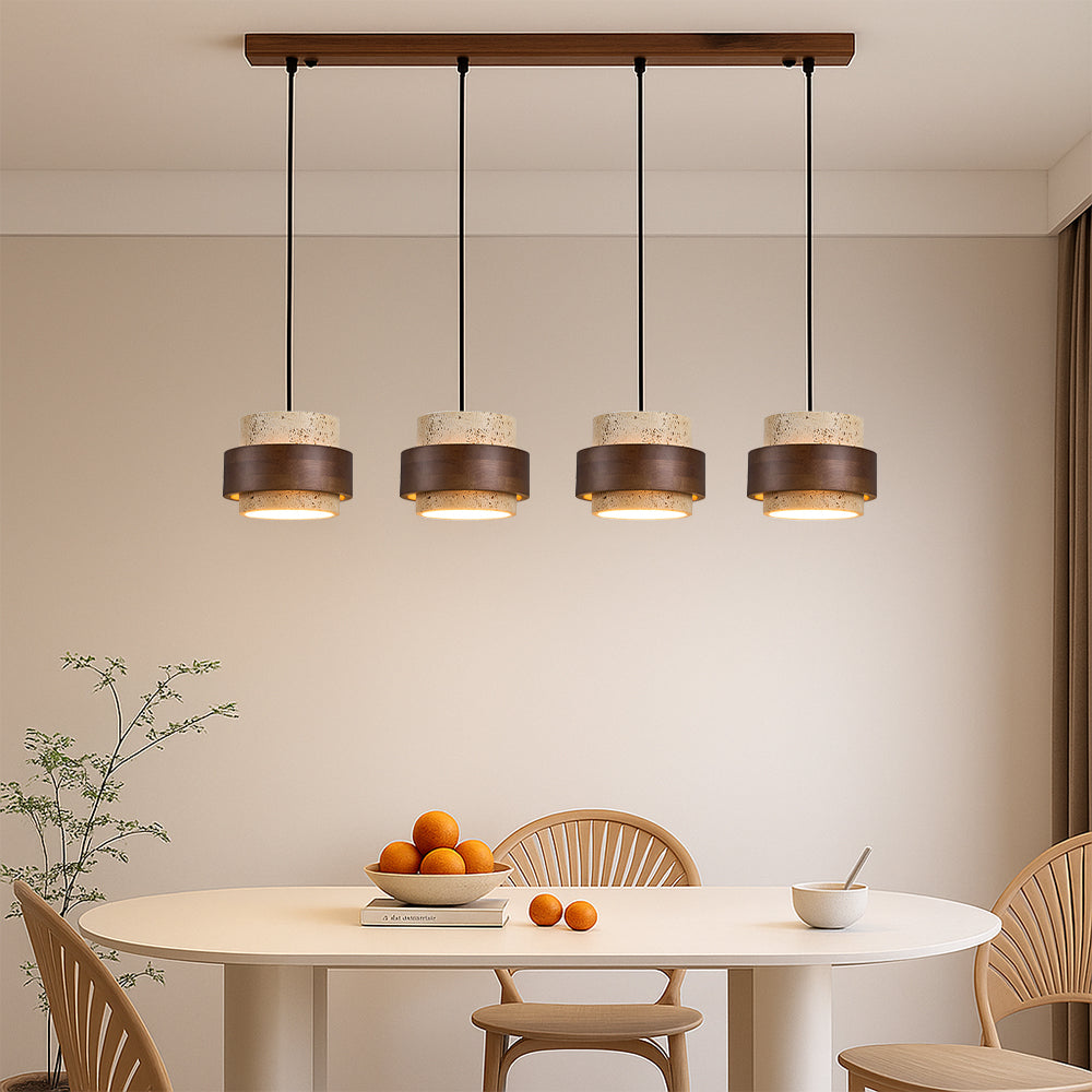 Stone Bar | Pendant Light with Adjustable Height & LED Bulbs | Modern Kitchen Pendant Lighting for Cafés and Commercial Spaces