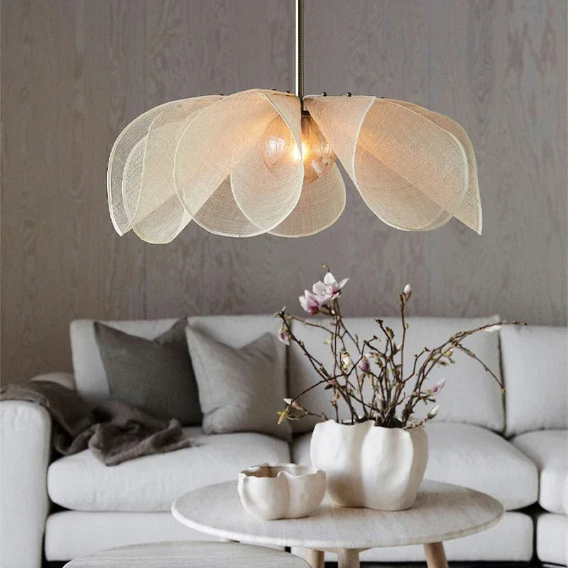 Vintage Fabric Pendant Lighting with Adjustable Cable | Soft Ambient Glow for Cozy Spaces